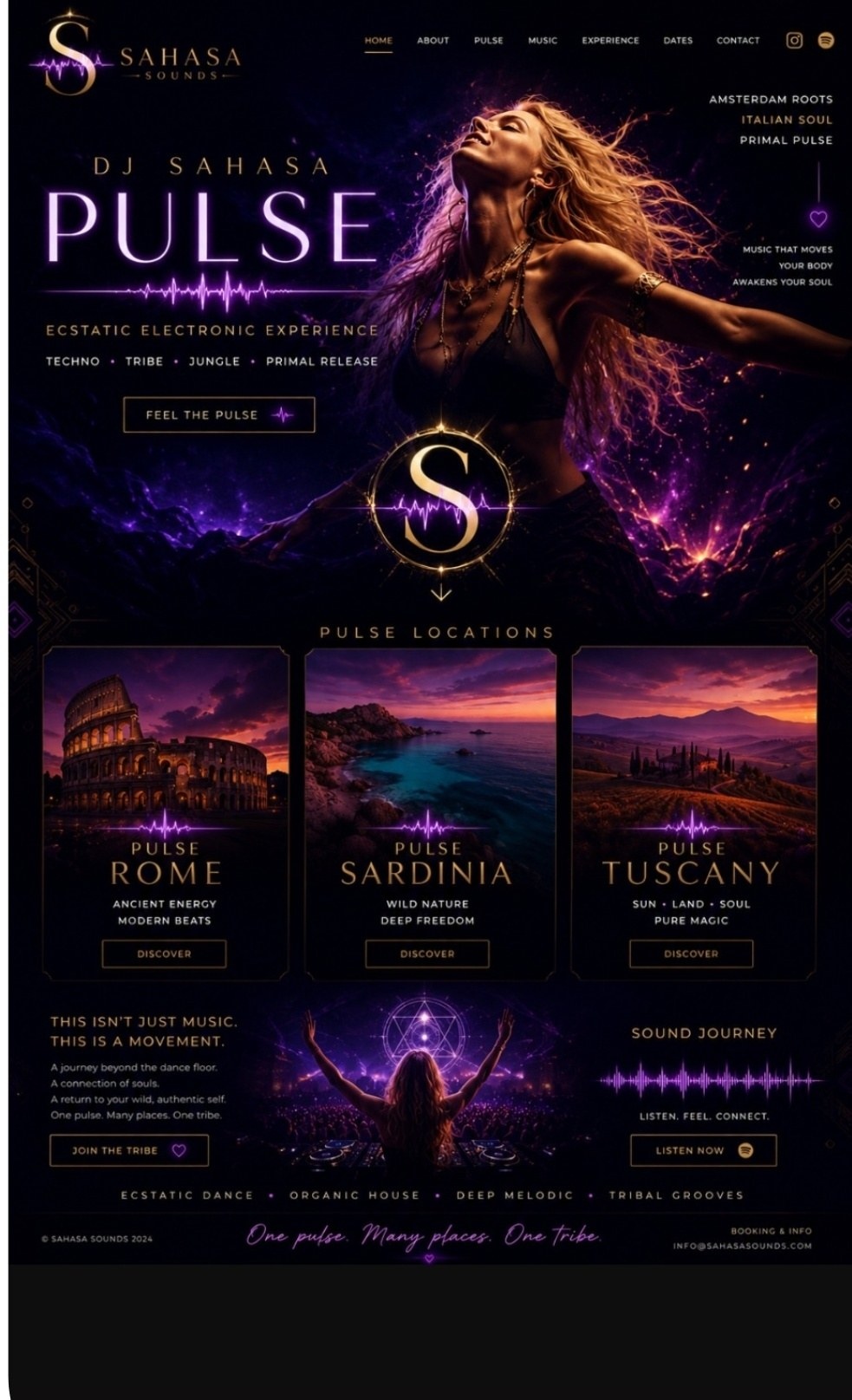 Sahasa Sounds DJ Sahasa PULSE homepage